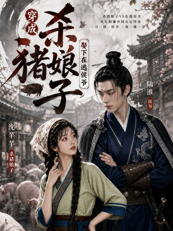 穿成杀猪娘子，救下在逃侯爷(全集)